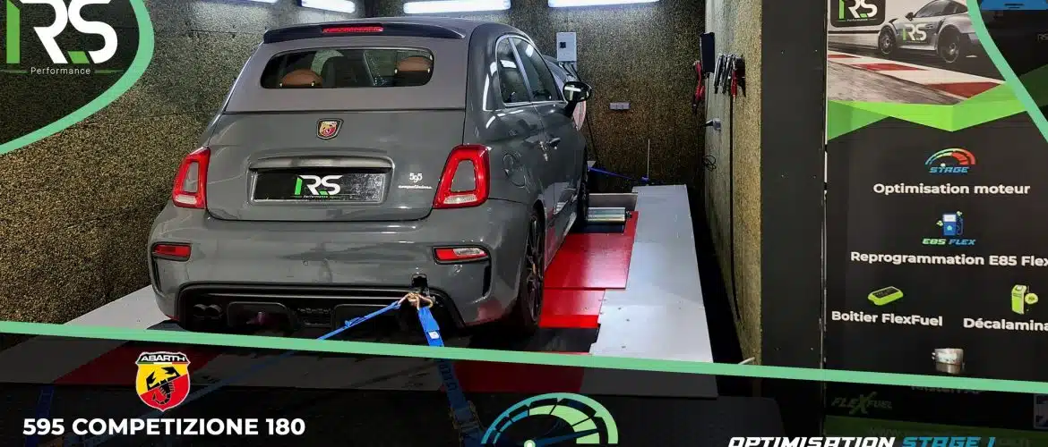 Reprogrammation Moteur Stage 1 Abarth 595 Competizione 1.4 Turbo T-Jet 180