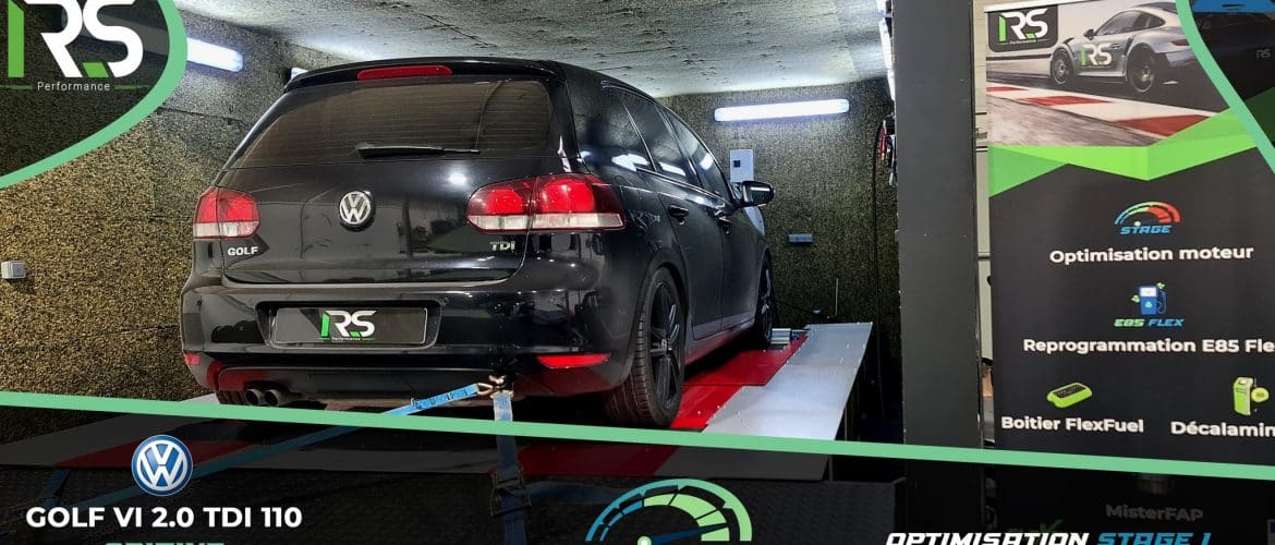 Reprogrammation Moteur Stage 1 Volkswagen Golf 6 2.0 TDI 110