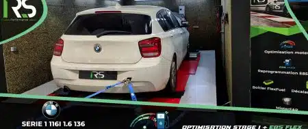 Reprogrammation moteur Stage 1 + E85 FlexFuel BMW 116I 1.6 136