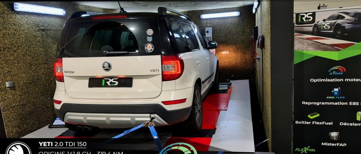 Reprogrammation Moteur Stage 1 Skoda Yeti 2.0 TDI 150