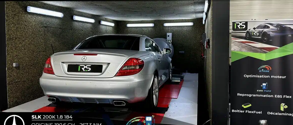 Reprogrammation Moteur Stage 1 + E85 FlexFuel Mercedes SLK 200K 1.8 184